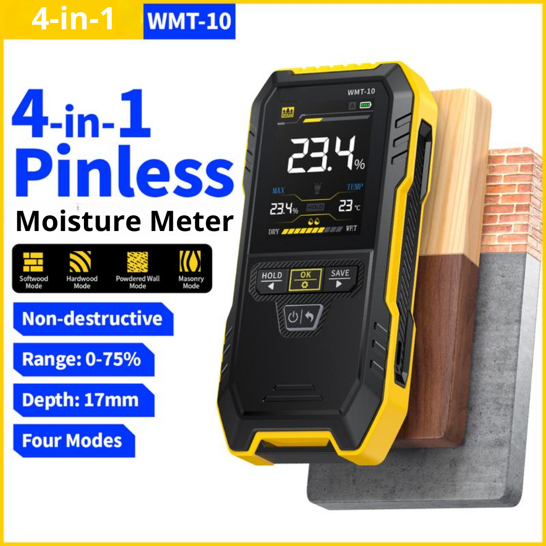 4-in-1 pinless Moisture Meter