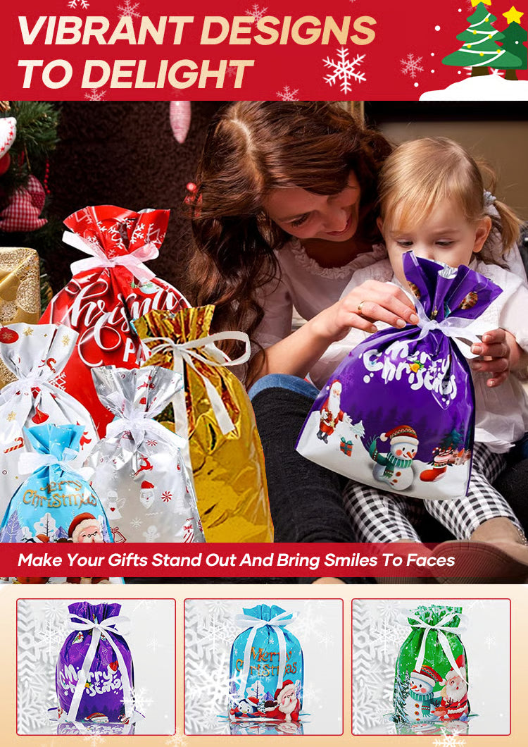 SANTA'S CANDY GIFT BAGS Set(51Pcs)