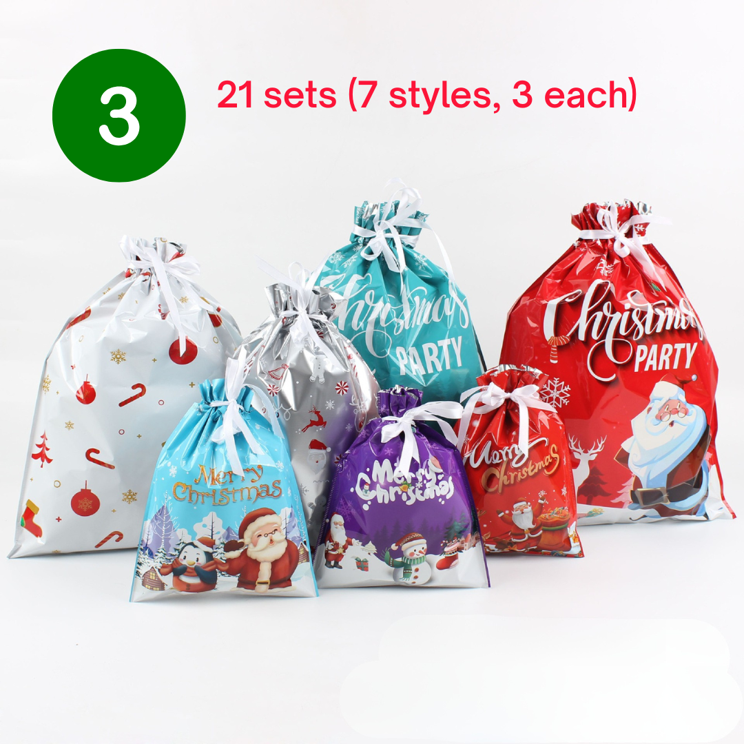 SANTA'S CANDY GIFT BAGS Set(51Pcs)