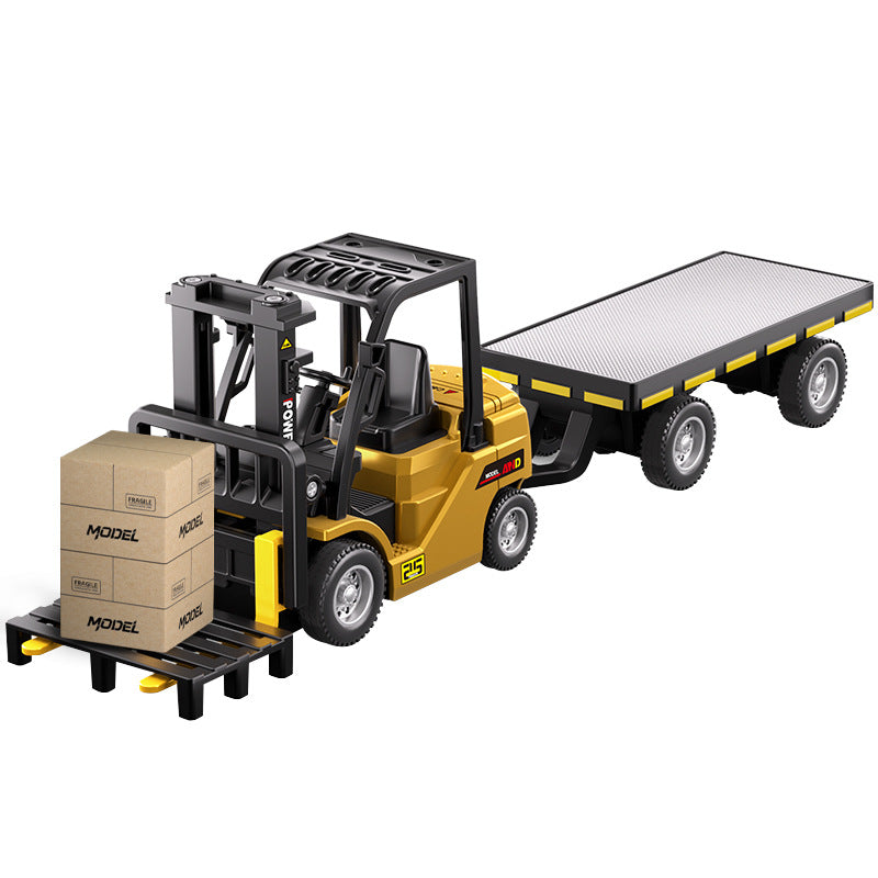 Mini RC Forklift Toy – Metal Truck & Accessories