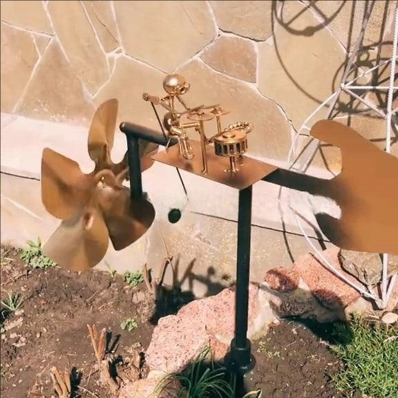 🥁Handmade Metal Rock Band Windmill🎁
