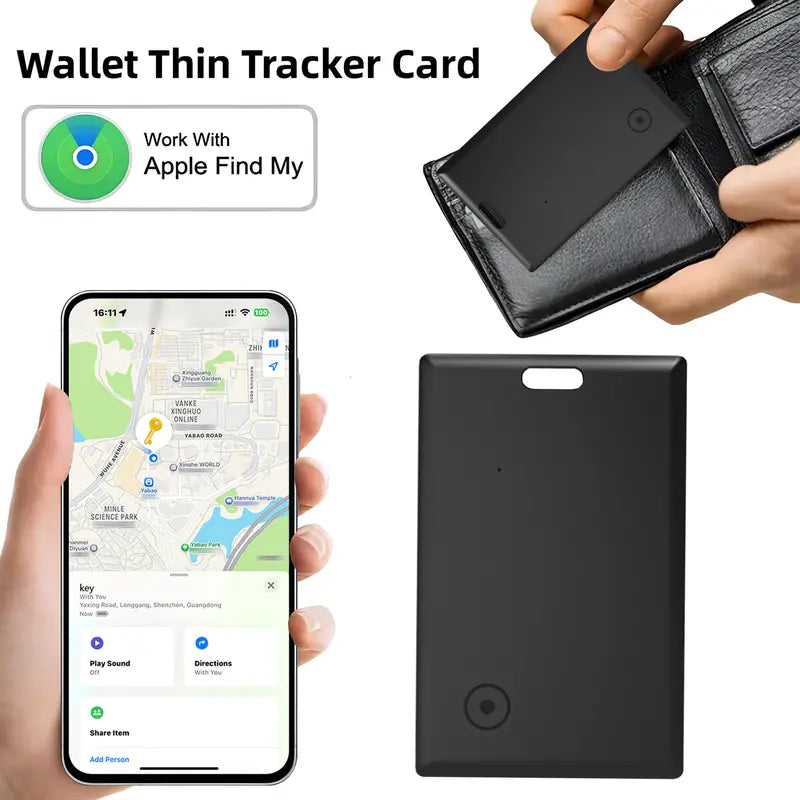 Slim iOS Wallet Tracker Card