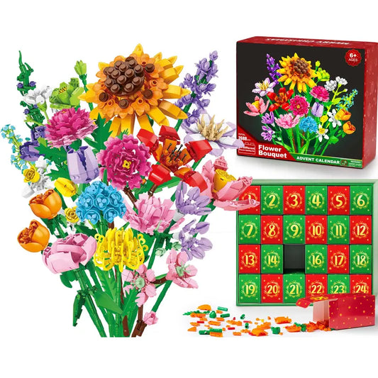 Christmas Flower Bouquet Calendar – 24 Day Puzzle Gift Box