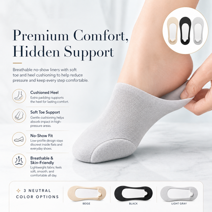 Cushioned No-Show Socks