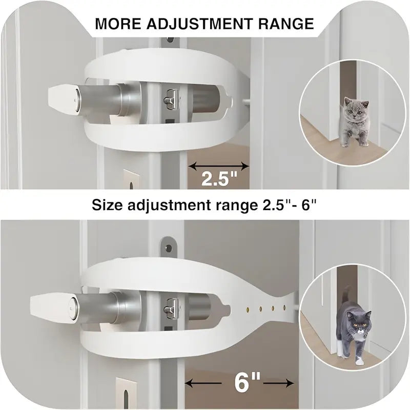 Adjustable Cat Door Holder – Keep Dogs Out
