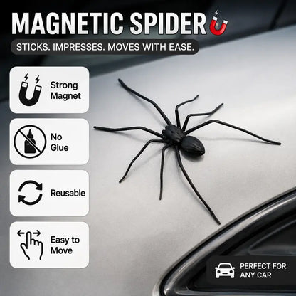 Magnetic Spider Car Decoration