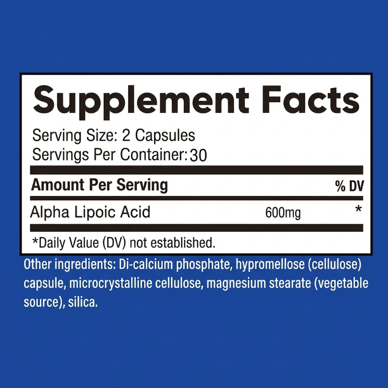 ALA 600mg – Blood Sugar Support