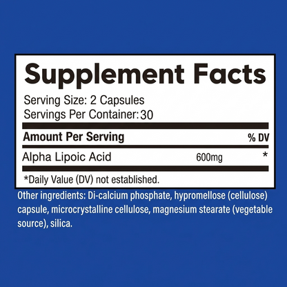 ALA 600mg – Blood Sugar Support