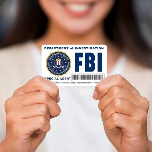 FBI CIA ICE Special Agent ID Card Sticker