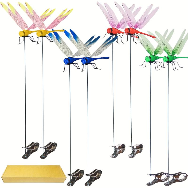 4PCS Outdoor Dragonfly Rod Clip