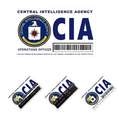FBI CIA ICE Special Agent ID Card Sticker