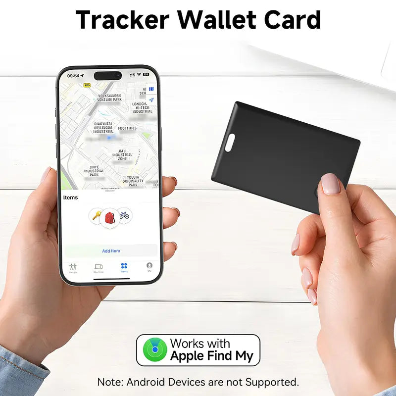Slim iOS Wallet Tracker Card