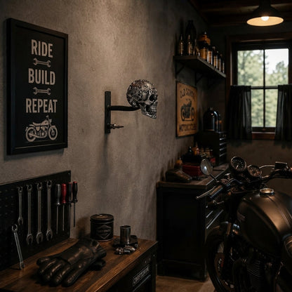 Skull Helmet Wall Mount