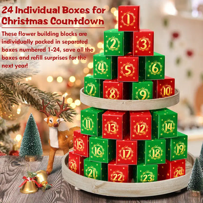 Christmas Flower Bouquet Calendar – 24 Day Puzzle Gift Box