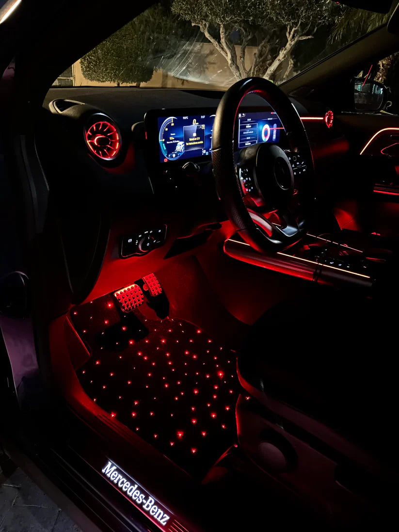Starlight Fiber optic car Floor Mats
