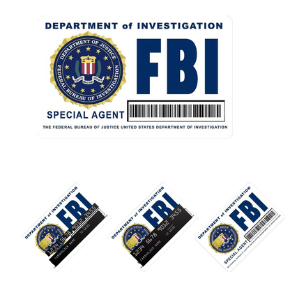 FBI CIA ICE Special Agent ID Card Sticker
