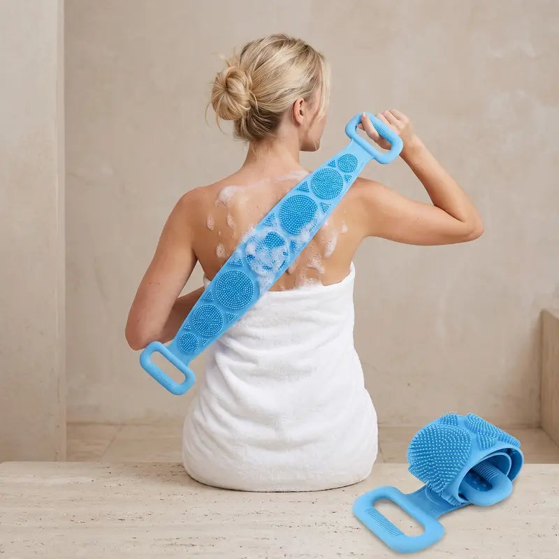 Double-Sided Silicone Shower Back Scrubber
