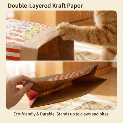 Large Kraft Paper Cat Hideout Bag