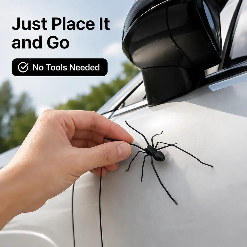 Magnetic Spider Car Decoration