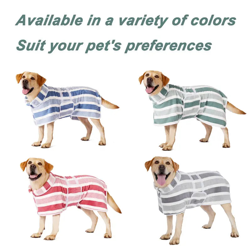 Quick Dry Dog Bathrobe