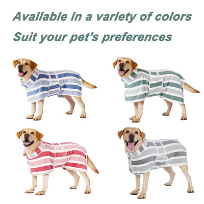 Quick Dry Dog Bathrobe