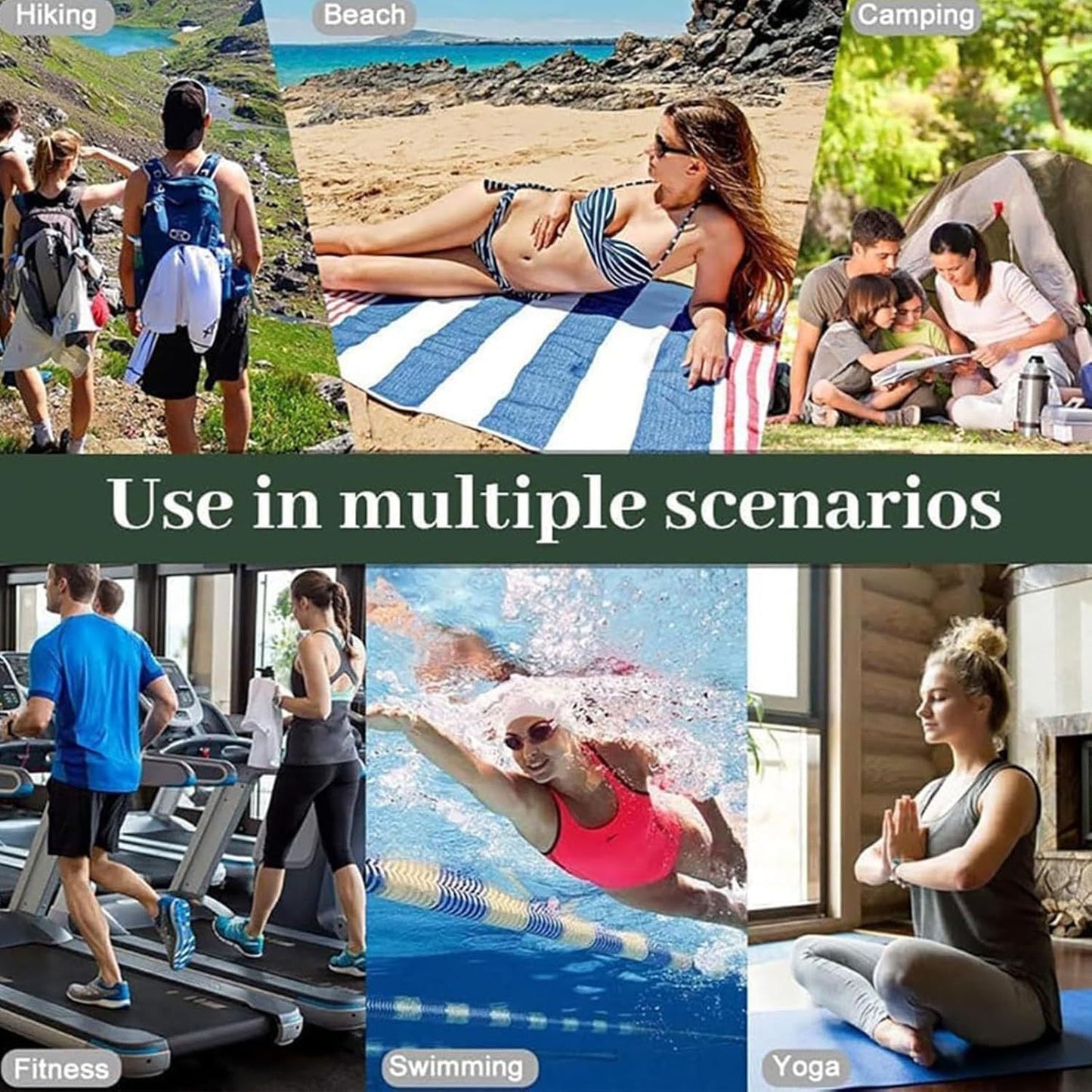 Portable magnetic multi-purpose bath towel