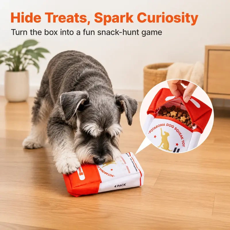 Funny Squeaky Dog Plush Toys Set