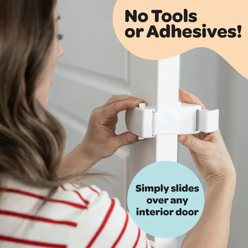 Snap-On Childproof Door Lock