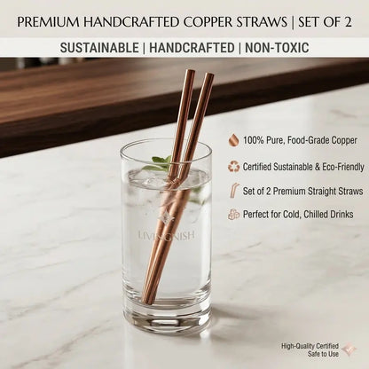 11" Pure Copper Straws