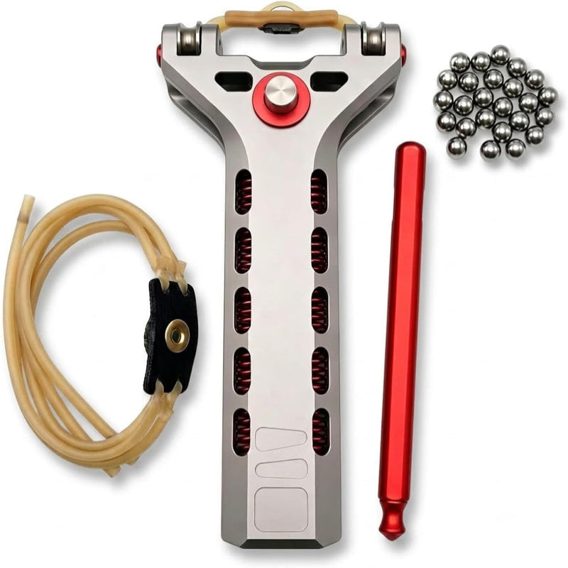 Aluminum Alloy Slingshot with Magazine