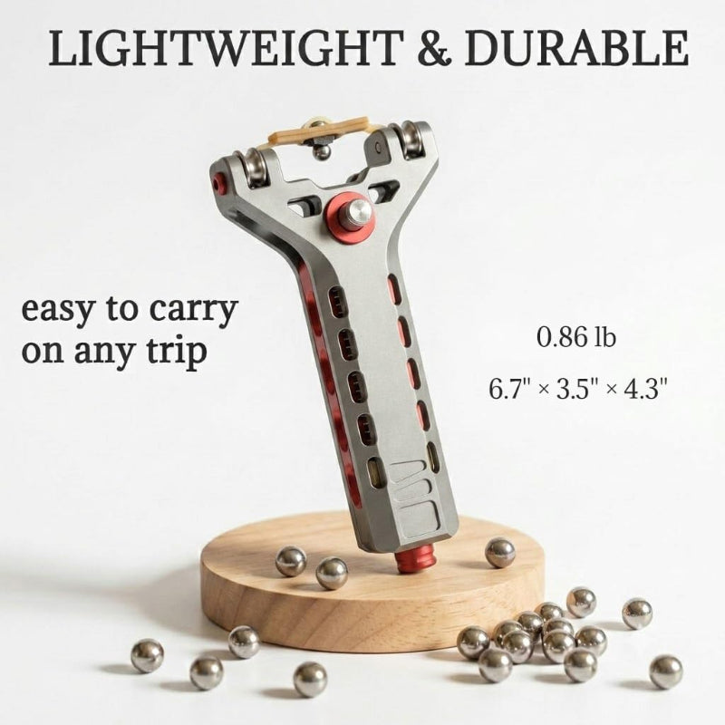 Aluminum Alloy Slingshot with Magazine
