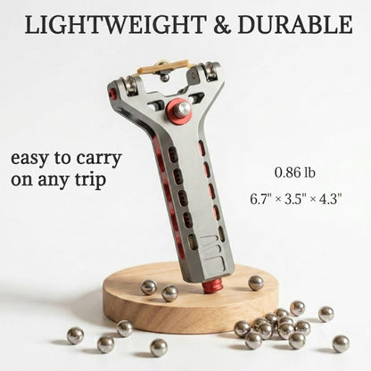 Aluminum Alloy Slingshot with Magazine