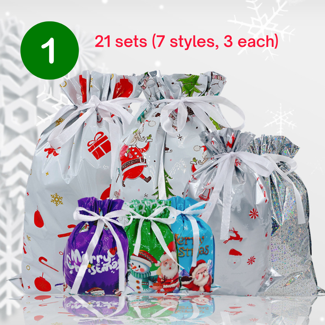 SANTA'S CANDY GIFT BAGS Set（51Pcs）