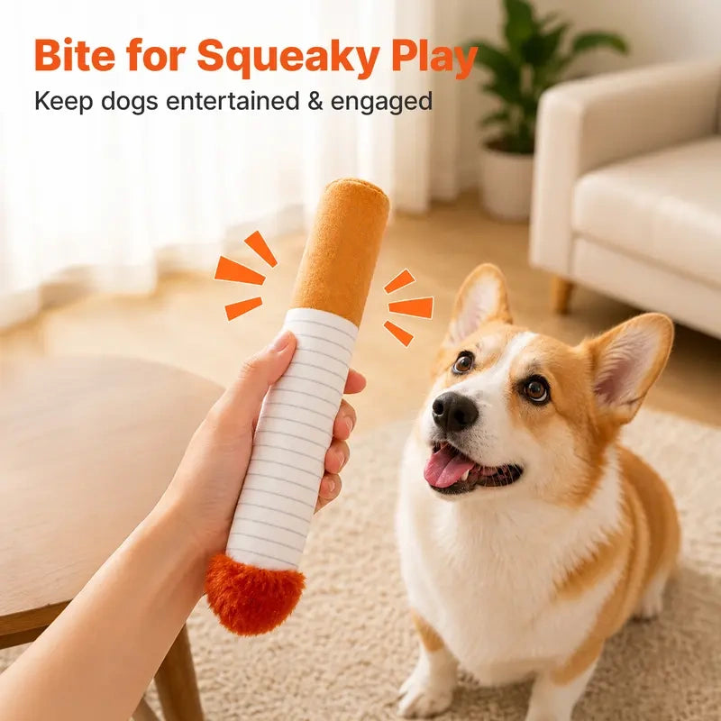 Funny Squeaky Dog Plush Toys Set
