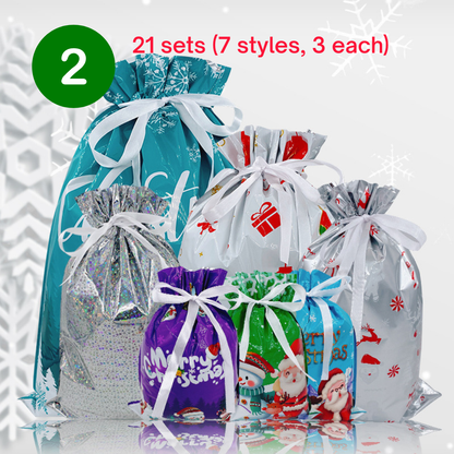 SANTA'S CANDY GIFT BAGS Set（51Pcs）