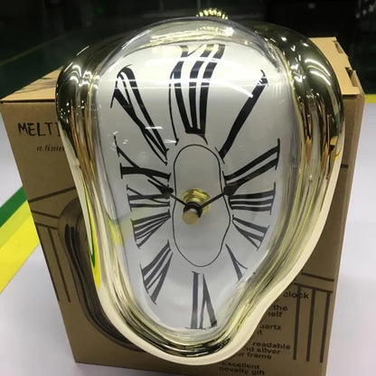 Melting Roman Numeral Wall Clock