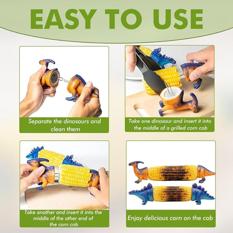 Dinosaur Corn Cob Holders
