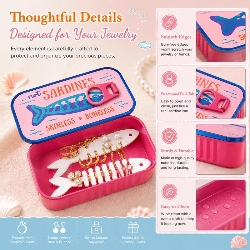 Sardine Tin  Jewelry Box
