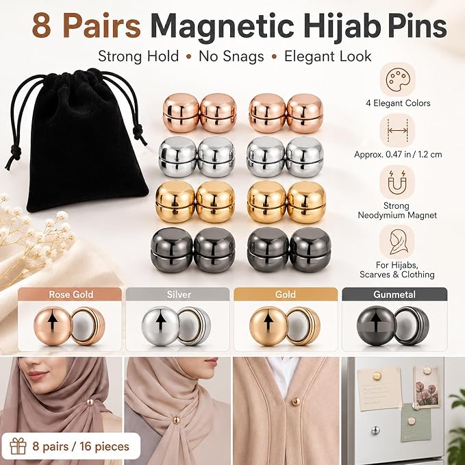 Magnetic Hijab Pins