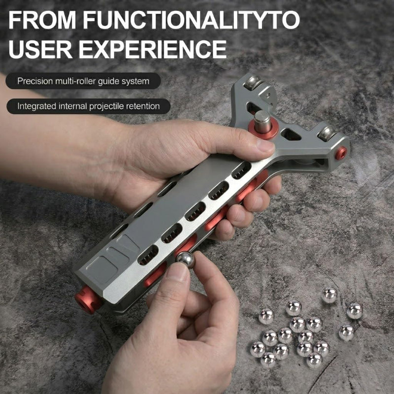 Aluminum Alloy Slingshot with Magazine