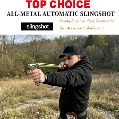 Aluminum Alloy Slingshot with Magazine