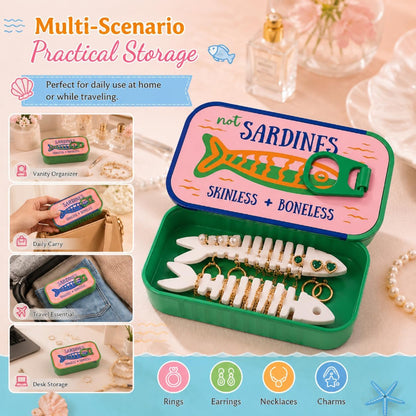 Sardine Tin  Jewelry Box