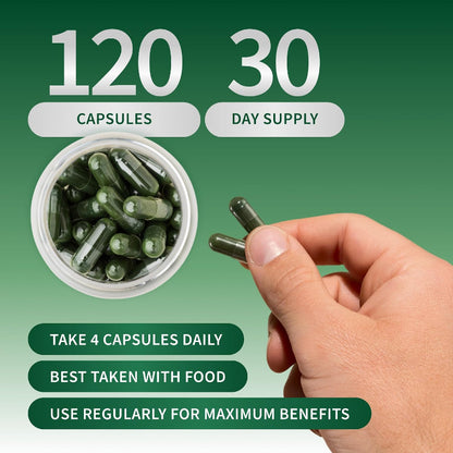 Organic Spirulina & Chlorella Capsules