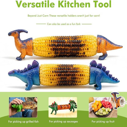Dinosaur Corn Cob Holders