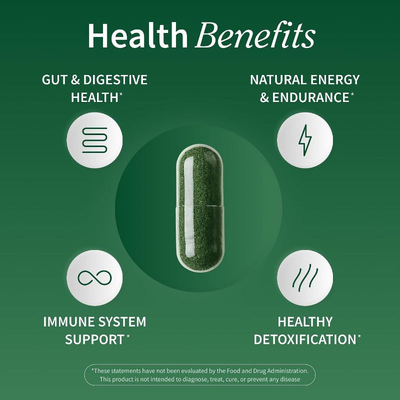 Organic Spirulina & Chlorella Capsules