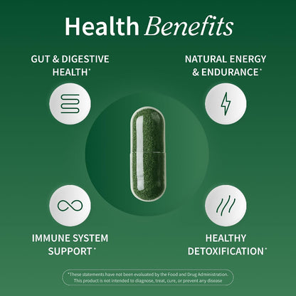 Organic Spirulina & Chlorella Capsules