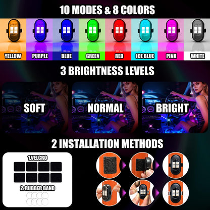 RGB Car Ambient Lights – Interior LED Kit