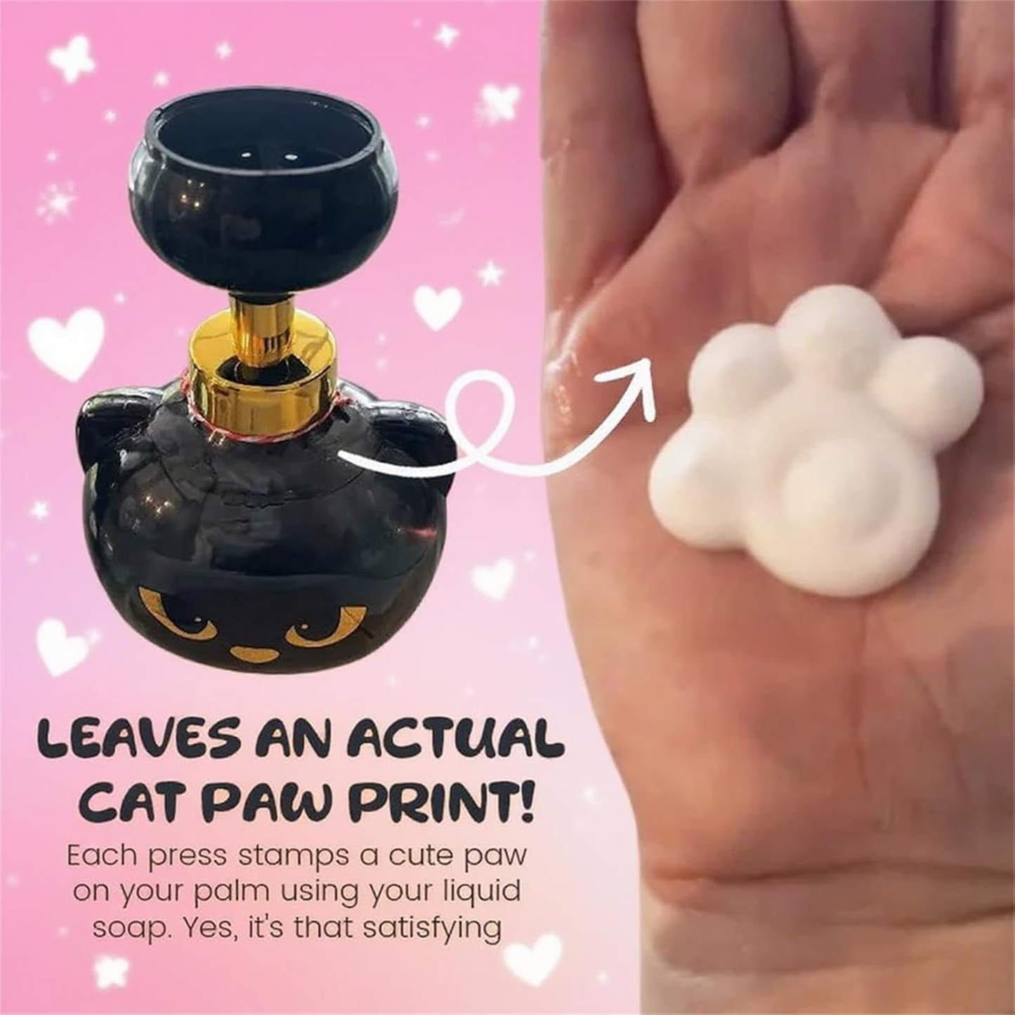 Cat Pawprint Soap Dispenser