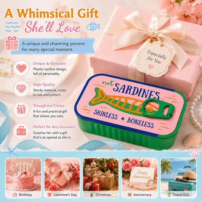 Sardine Tin  Jewelry Box