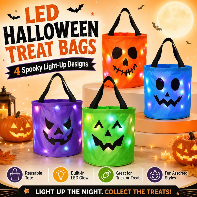 LED Halloween Glow Candy Bag